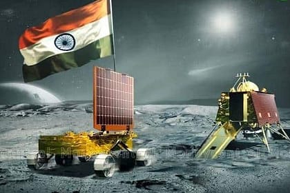India Achieves Historic Moon Landing with Chandrayaan-3 Mission: Vikram Lander Successfully Touches Lunar South Pole