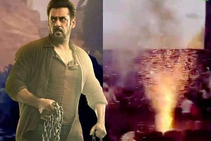 Video Viral: Salman Khan Fans Ignite Fireworks Inside Theaters During 'Tiger 3' Premiere"