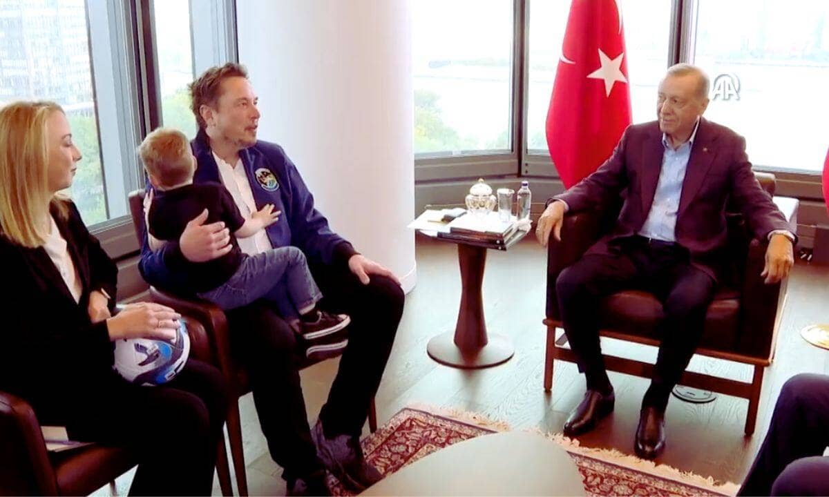 Elon Musk's Wholesome Visit to Turkish President Erdogan with Son X Æ A-Xii